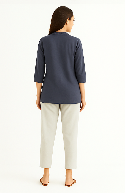 Slate Grey Breeze Short Kurta