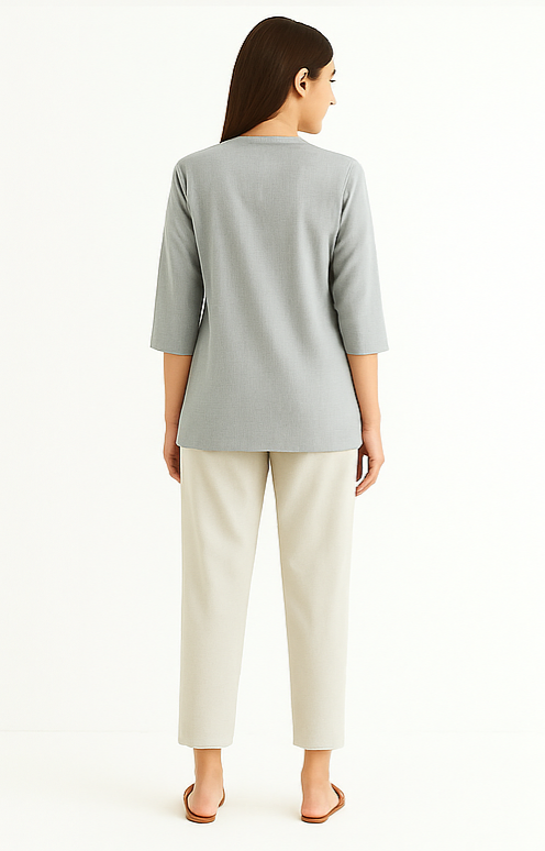 Grey Breeze Short Kurta